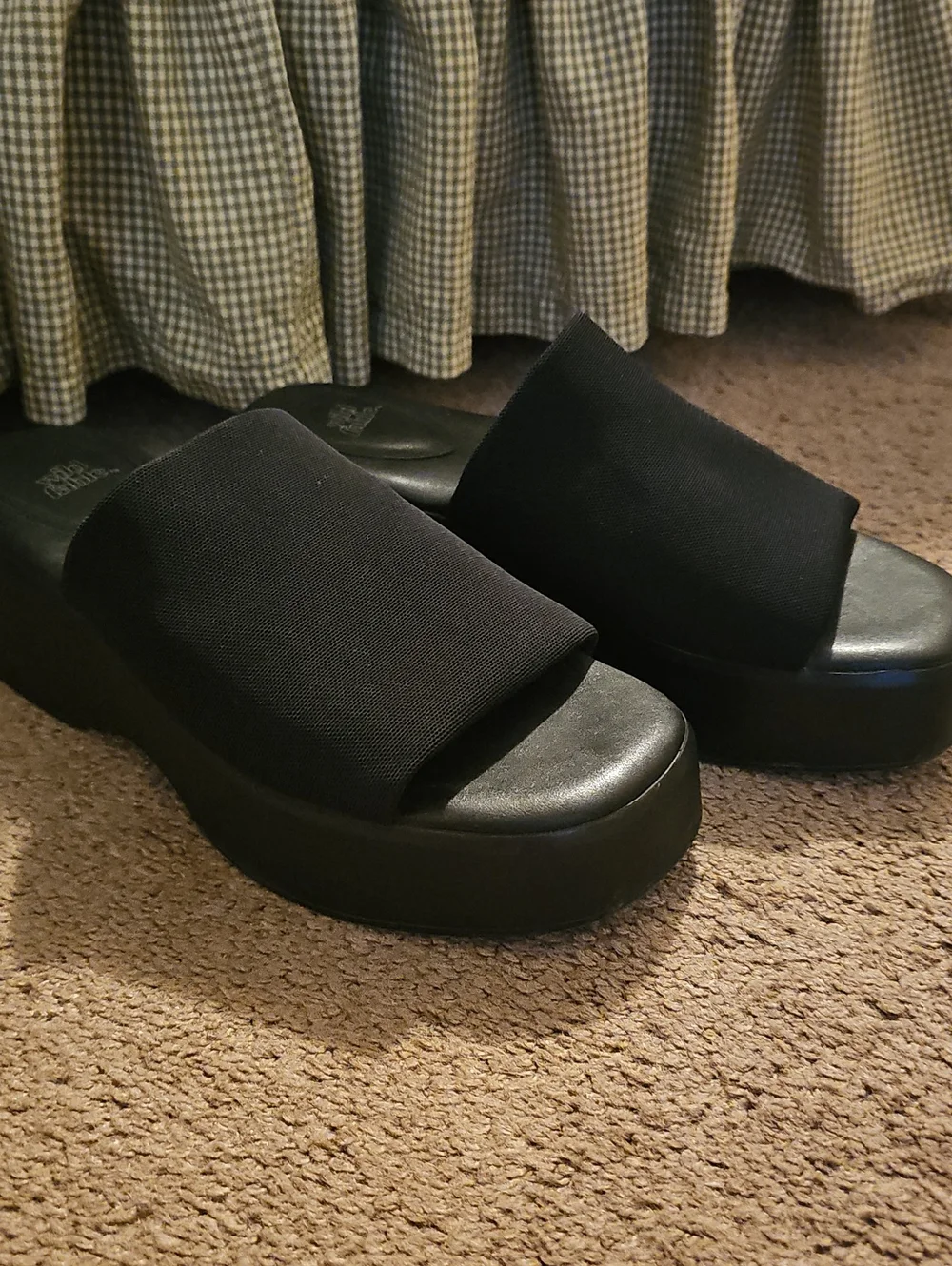 wild fable Black Ryder Platform Slide Sandals
